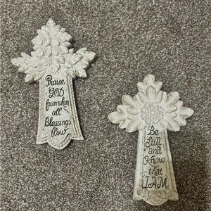 Decorative Stone Cross Set